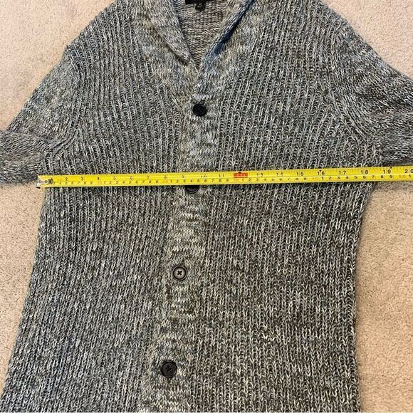 BANANA republic women's green shawl collar knit cardigan sweater Sz M NWOT - Picture 11 of 12